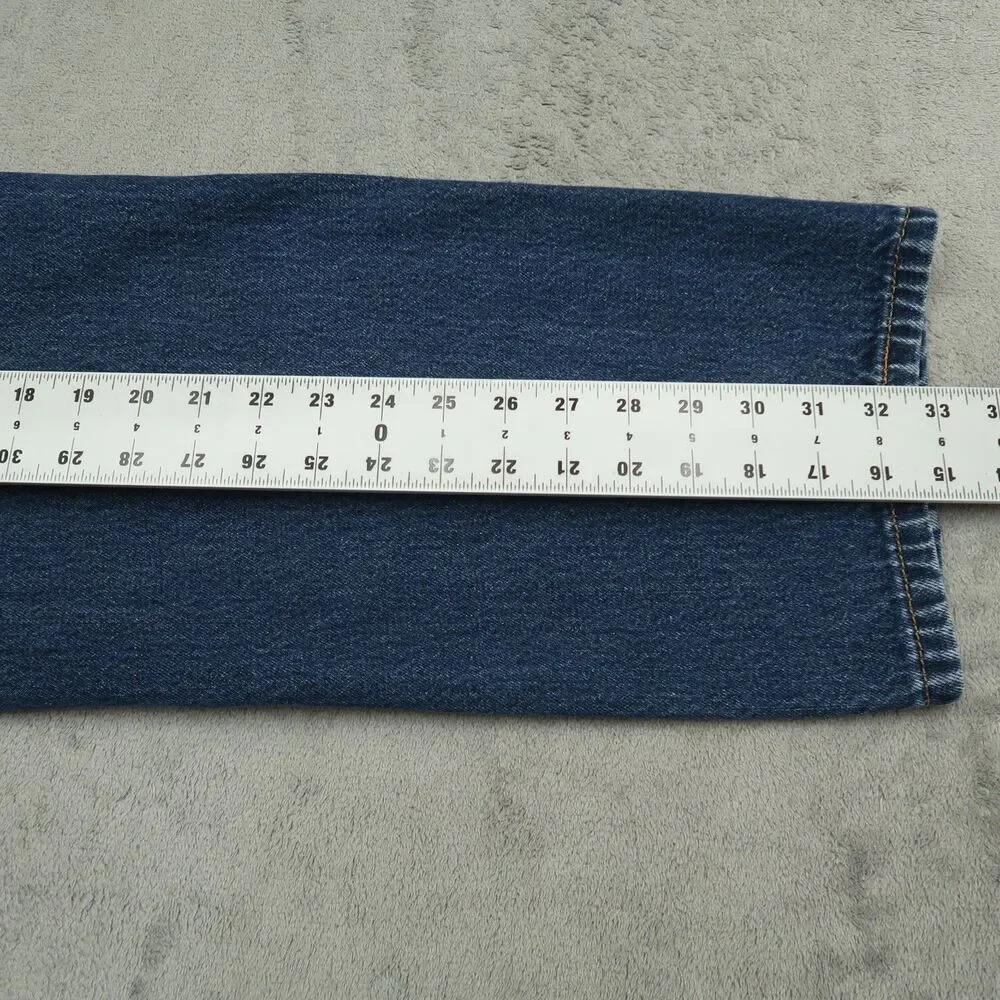 Levi's 505 Jeans Mens Size 38x34 Blue Regular Straight 100% Cotton Denim